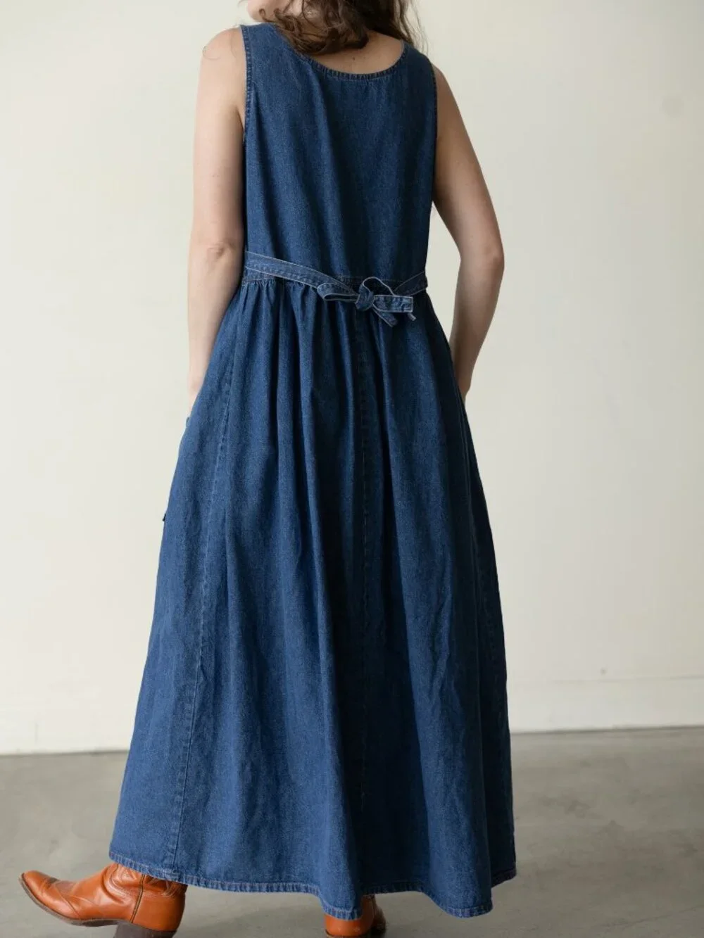 VTG Denim Pocket Dress - Picture 3 of 6